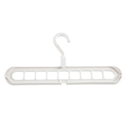 Clothes Hanger Nine Hole Wardrobe Organizer Space Saving Home Household Multi-Functional Drying Rack Plastic Storage