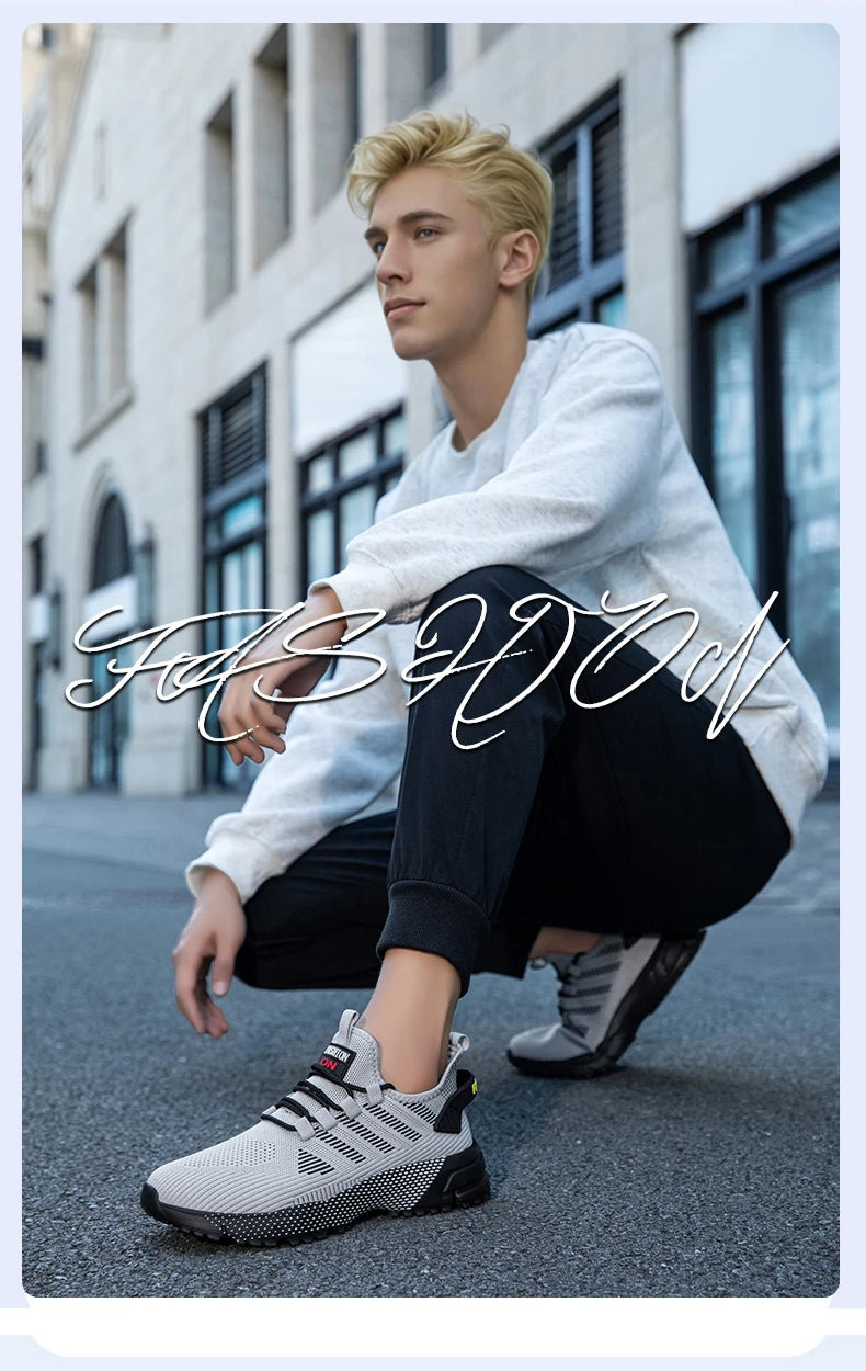 Men's Sneakers Running Shoes for Men Lightweight High Quality Mens Shoes Casual Sneaker Lace-Up Summer Sports Tennis Shoe