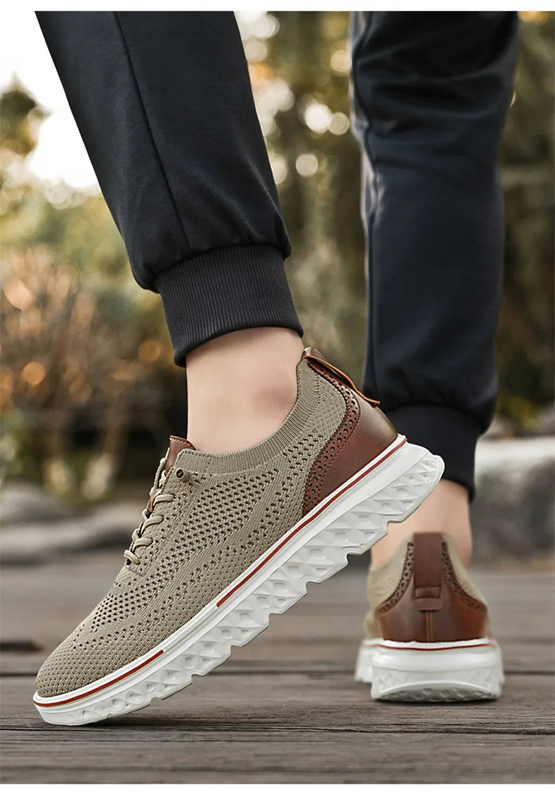 Men Sneakers New Men Mesh Casual Shoes Fashion Lightweight Breathable Soft Soled Shoes Summer Outdoor Sports Fitness Large Size