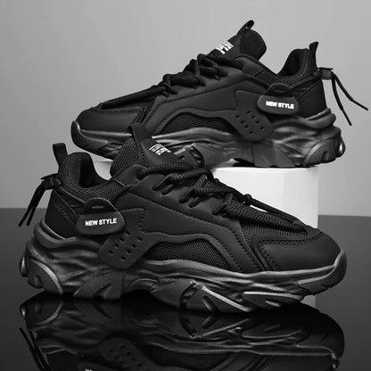 Mens Shoe Breathable Thick Soled Casual Sneakers Outdoor Running Four Seasons New Tennis Men Soft Soles Comfort Male Sneakers