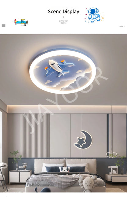 Modern LED Ceiling Lamp For Kids Children's Room Bedroom Chandelier Light Interior Home Decoration Lustre Lighting Fixtures