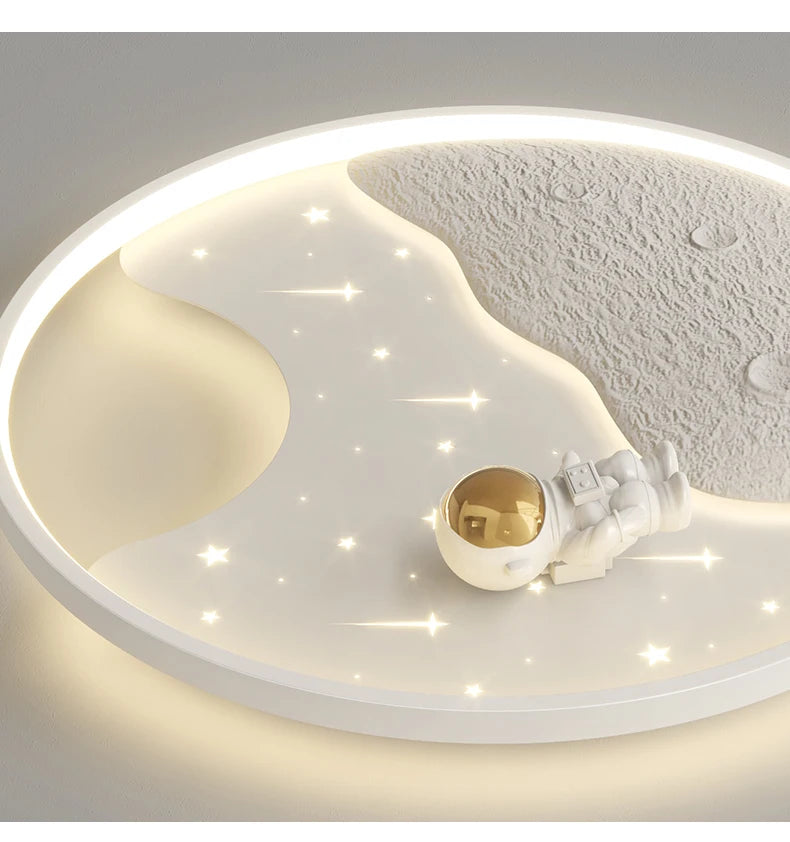 LED moon Astronaut Light Fantastic Eye Care living room bedroom girl lamp  Princess light
