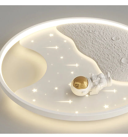 LED moon Astronaut Light Fantastic Eye Care living room bedroom girl lamp  Princess light