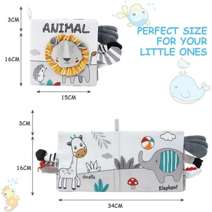 Baby Cloth Book Toys Animals Soft Learning Educational Toys For Babies Development montessori Sensory Books Baby Toys 0 12 Month