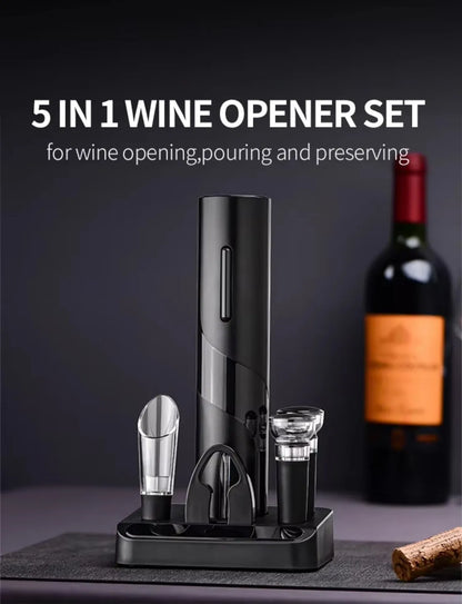 Electric Wine Bottle Opener Automatic Red Wine Corkscrew Wine Opener Wine Tools Kitchen Products Performance Plastic