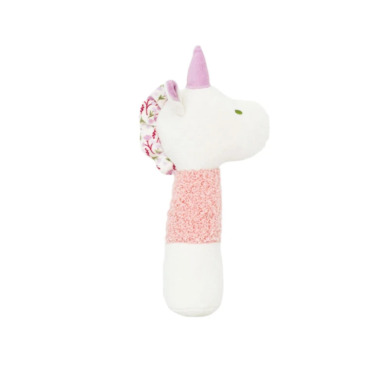 Soft Baby Rattle Toys Cartoon Animal Hand Rattles for Toddlers Boys Girls Hand Bell Toy Early Educational Newborn Infant Gifts