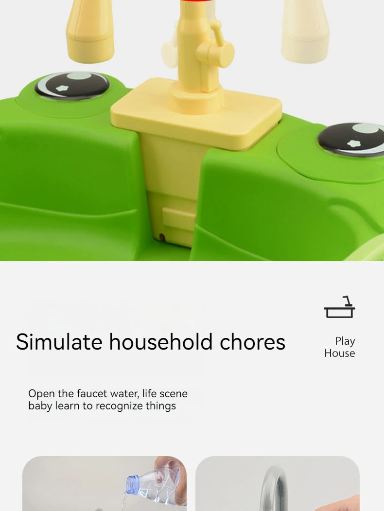 √Choice Play House Toys Pretend Play Children's Kitchen Wash Basin Sink Kids Kitchen Set Toy For Boys Girls Kids Gifts