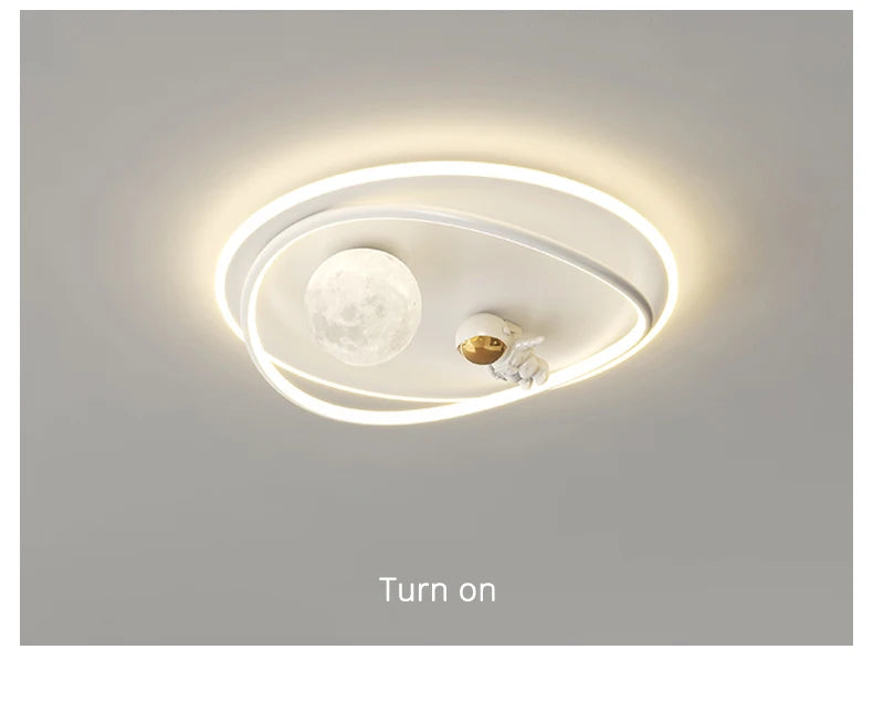 LED moon Astronaut Light Fantastic Eye Care living room bedroom girl lamp  Princess light