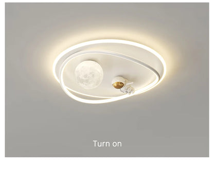 LED moon Astronaut Light Fantastic Eye Care living room bedroom girl lamp  Princess light