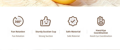New Kids Bath Toys, Funny Bath, Car, Vacuum Sucker Toys, Rotate Cartoon Bells, Educational Toys For Kids, Gift