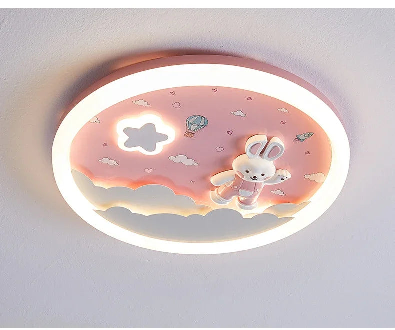 2026 Pink Rainbow Unicorn Light Princess Room Ceiling Lamps LED Warm Cute Nursery Children's Room Girl Bedroom Pegasus Ceiling L